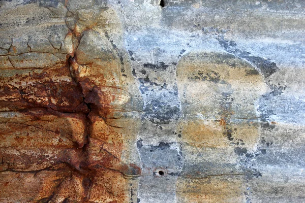 Old rusted corrugated iron — Stock Photo, Image