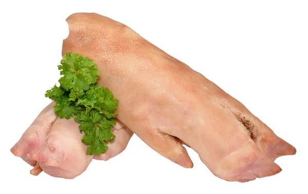 pişmemiş domuz paçası