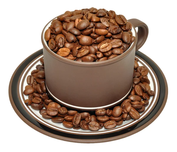 Roasted Coffee Beans In Cup Stock Picture