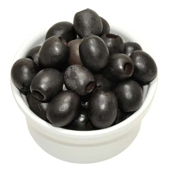 Pitted Black Olives — Stock Photo, Image