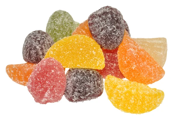 Smaksatta fruktgeléer — Stockfoto