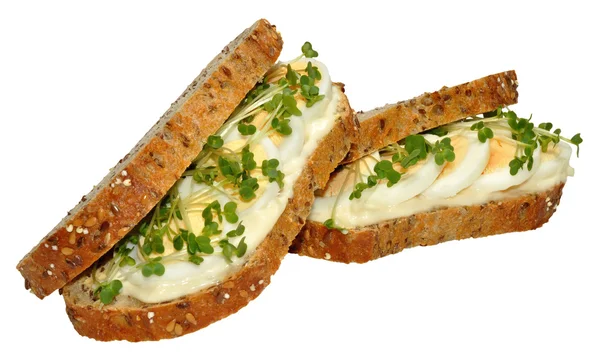 Egg And Cress Sandwich — Stock Photo, Image