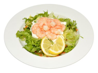 taze karides salatası