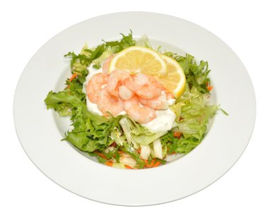 taze karides salatası
