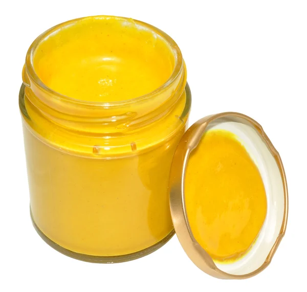 Jar Of English Mustard — Stock Photo, Image