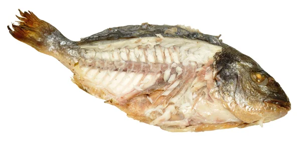 Maruz kalan eti ile pişmiş balık — Stok fotoğraf