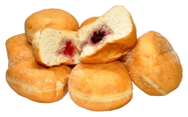 Jam Filled Doughnuts — Stock Photo, Image