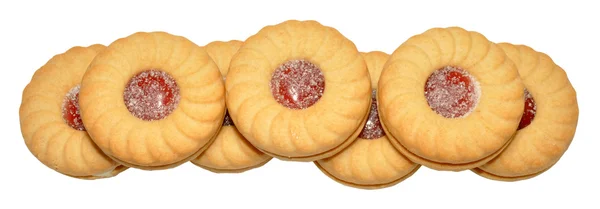 Sušenky plněné marmeládou — Stock fotografie