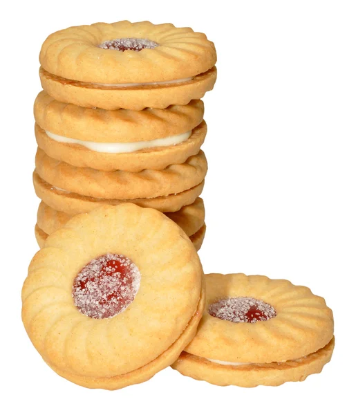 Galletas rellenas de mermelada —  Fotos de Stock