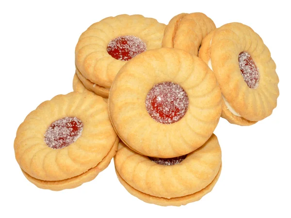 Jam Filled Biscuits — Stock Photo, Image