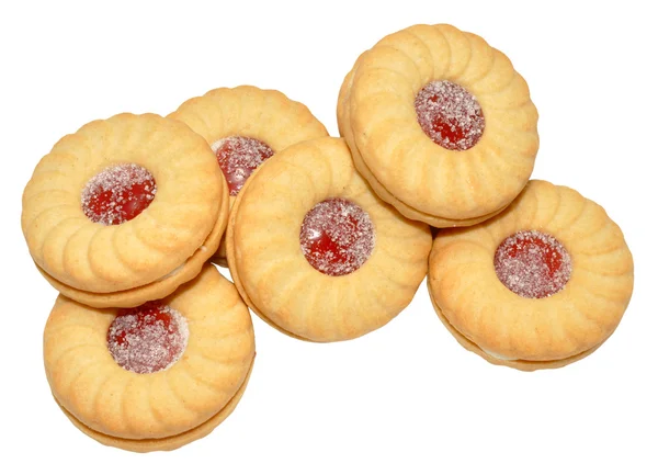 Jam Filled Biscuits — Stock Photo, Image