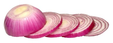 Kırmızı soğan dilimlenmiş