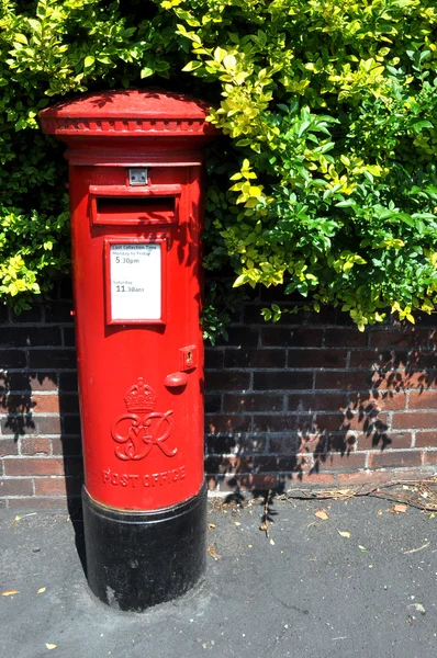 Britse rode brievenbus — Stockfoto