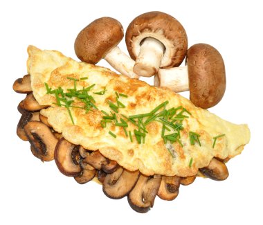 mantarlı omlet