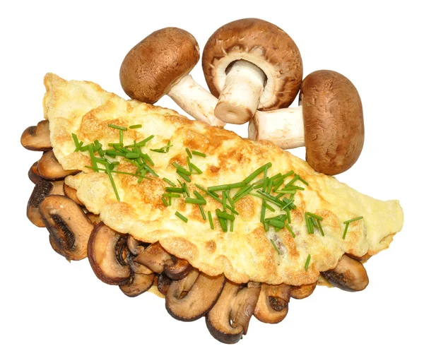 Paddestoel omelet — Stockfoto