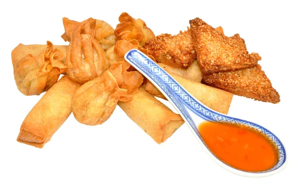 Auswahl chinesischer Snacks — Stockfoto