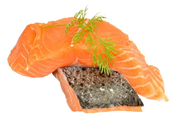 Fresh Raw Salmon Steaks — Stock Photo, Image