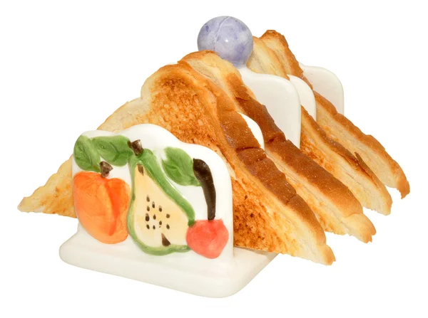Toast Rack Filled With Toast — Stock Photo, Image