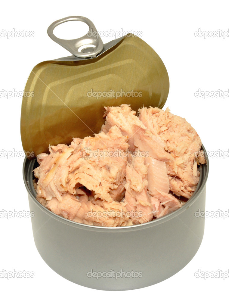 Open Tin Of Tuna Fish Stock Photo By ©philkinsey 46999201