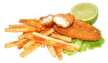 tavuk goujons ve patates kızartması