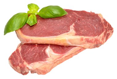 Raw Sirloin Steaks clipart