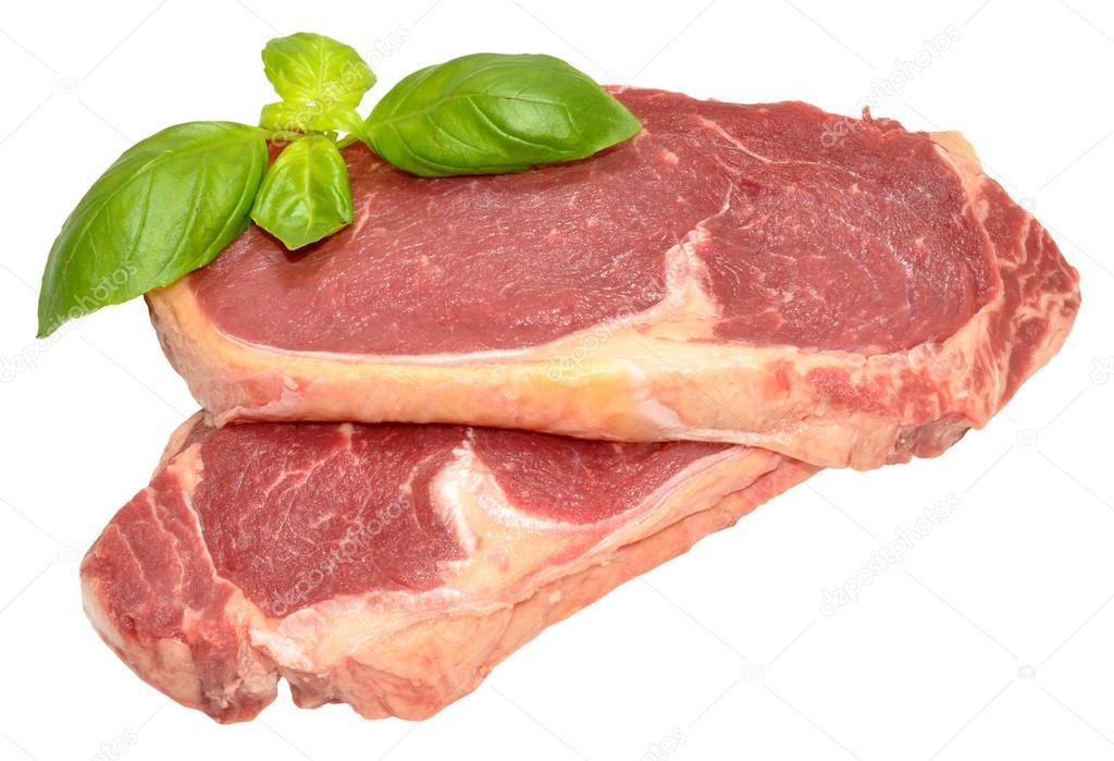 Raw Sirloin Steaks