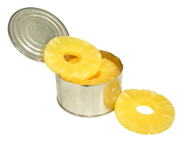 Tinned Pineapple Rings — Stock Photo, Image