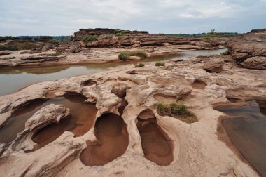 Sam Pan Bok 'un bir manzarası, Tayland Büyük Kanyonu olarak da bilinir. Tayland 'ın Ubon Ratchathani ilinde yer almaktadır.