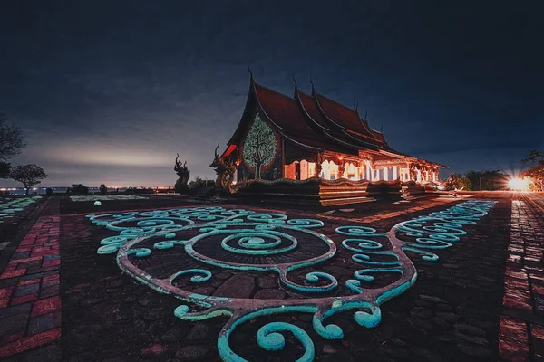 Uma Paisagem Wat Sirinthorn Phu Prow Sirinthorn Phu Prow Temple — Fotografia de Stock