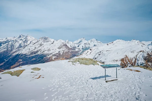 Krajina Kolem Stanice Lanovky Schwarzsee Zermatt — Stock fotografie