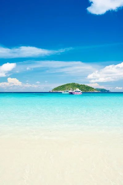 Paesaggio Spiaggia Oceano Una Giornata Sole Intorno Alle Isole Similan — Foto Stock