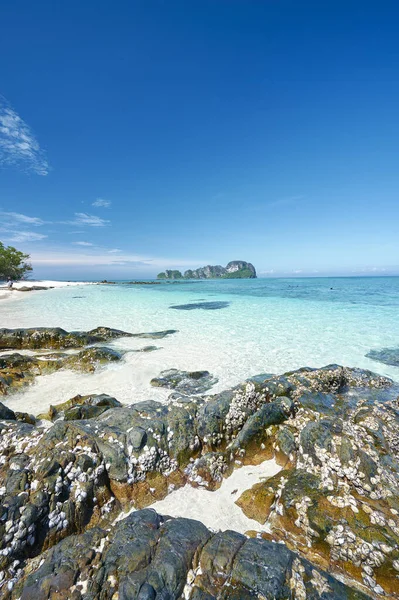 Paisaje Playa Océano Día Soleado Las Islas Phi Phi Tailandia — Foto de Stock