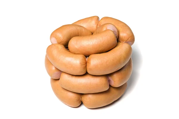 Sausage on a white background — Stock Photo, Image