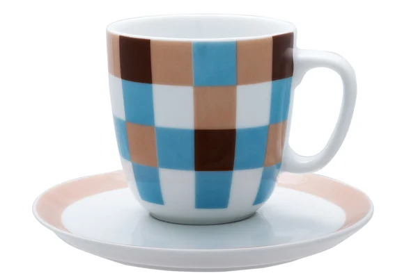 En kopp med en skål til Amerikanos kaffe. . – stockfoto