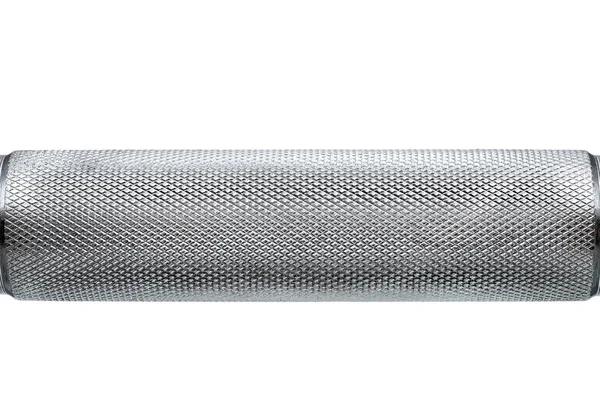 Iron Textured Stainless Steel Dumbbell Bar Handle Non Slip Pattern — Stok fotoğraf