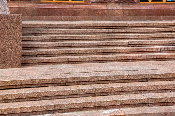 Stone Stairs Granite Steps Spans Rise Facade Building Architecture Old — Stockfoto