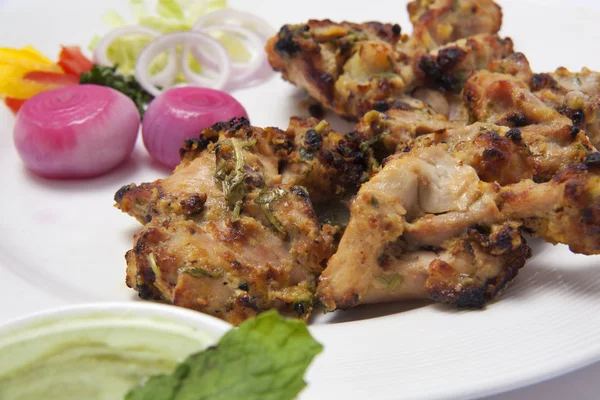 Chicken tikka kebab — Stock Photo, Image