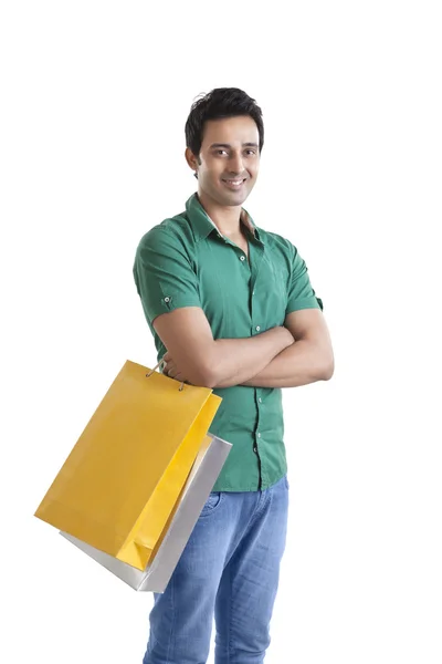 Hombre con bolsas de compras —  Fotos de Stock