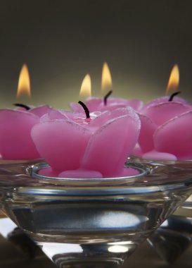 pembe dekoratif mumlar