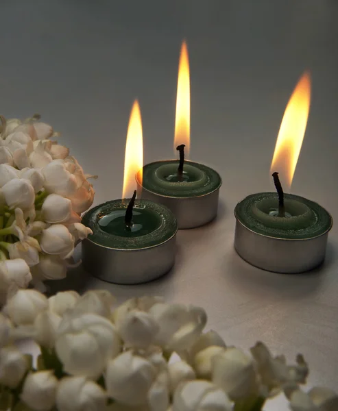 Decorative candles — Stock Photo, Image