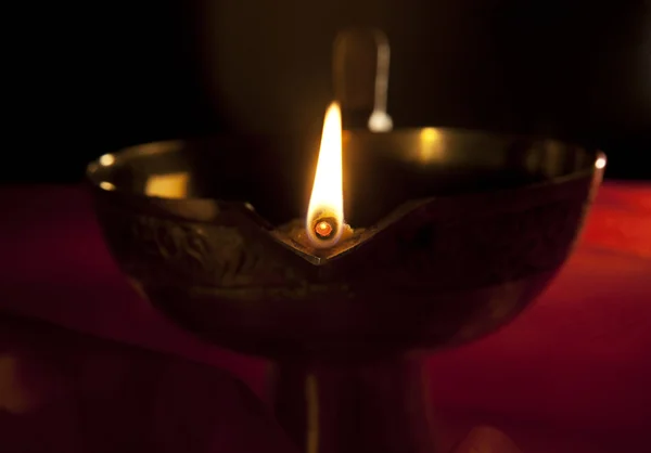 Close-up of a diya — Stock Photo, Image