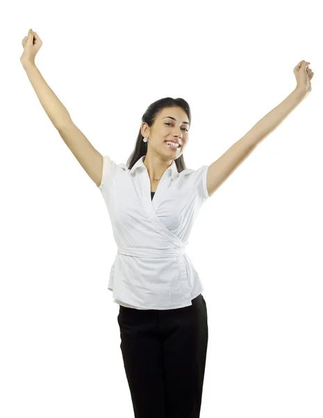 Woman feeling cheerful — Stock Photo, Image