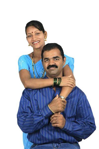Maharashtrian couple — Stock Photo, Image