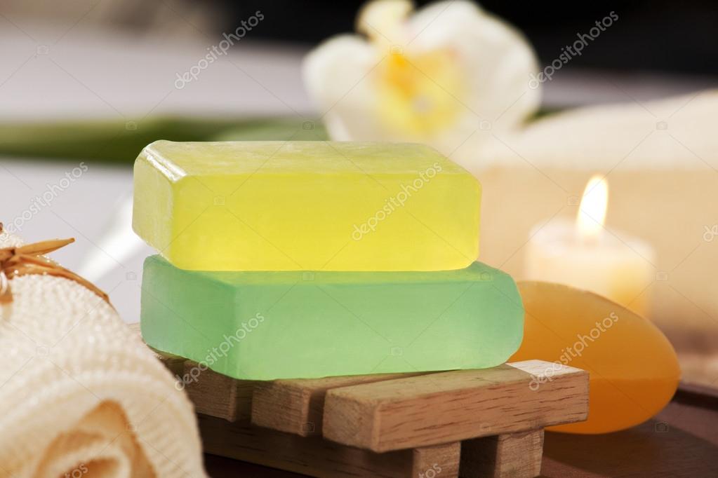 Bars of glycerine soap — Stock Photo © iphemant #46054959
