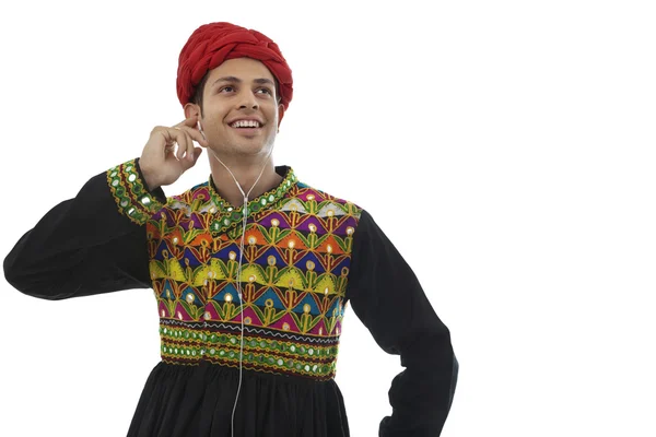 Male dandiya dancer — Stock Photo, Image