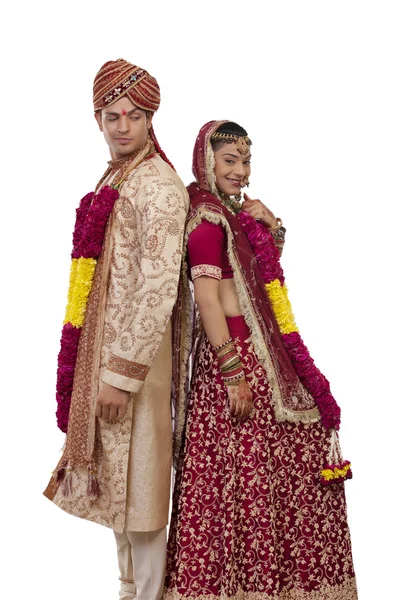 Gujarati bride and groom — Stock Photo, Image