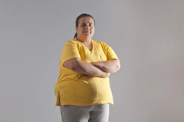 Übergewichtige Frau — Stockfoto