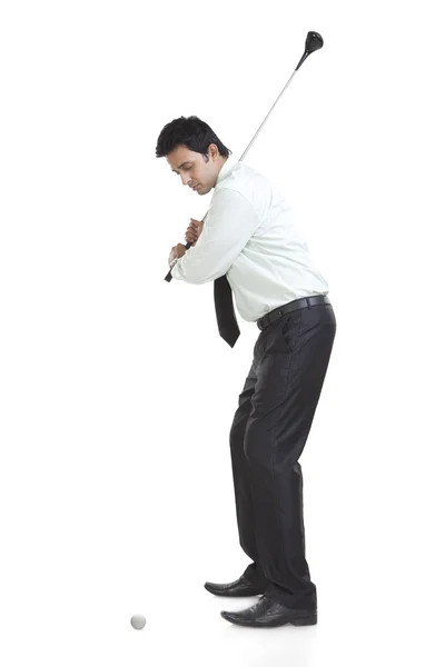 ゴルフのクラブ経営者の肖像 — ストック写真