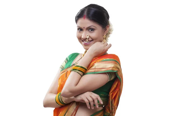 Maharashtrian woman — Stock Photo, Image
