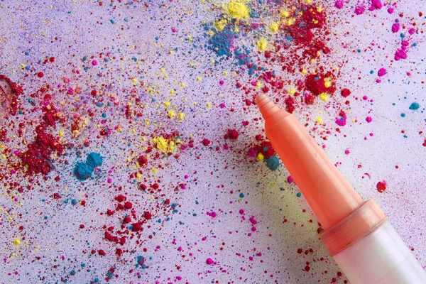 Colorful powder paint — Stock Photo, Image